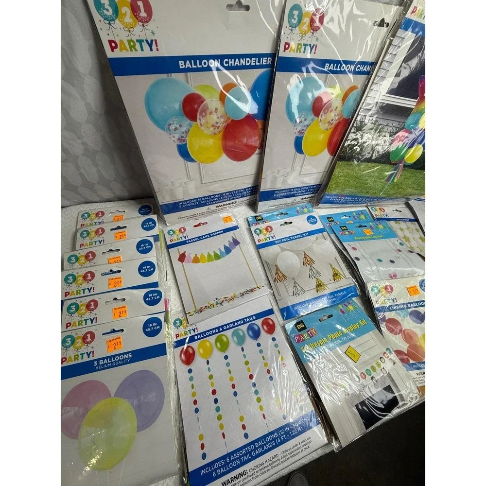 Party Balloons, Chandelier, Yard Sign Kit,‎ Photo Display, Garlands & More